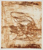 Artist: PARR, Mike | Title: Alphabet/Haemorrhage. | Date: 1992-93 | Technique: etching, printed in red ochre ink, from one plate