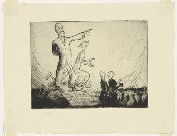 Artist: b'Dyson, Will.' | Title: b'Our psycho analysts: Freud pointing out to the spirit of scandal the new world of the unconscious.' | Date: c.1929 Artist: b'Dyson, Will.' | Title: b'Our psycho analysts: Freud pointing out to the spirit of scandal the new world of the unconscious.' | Date: c.1929