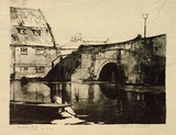 Artist: GOODCHILD, John | Title: Brandon Bridge | Date: 1927 | Technique: lithograph, printed in black ink, from one stone