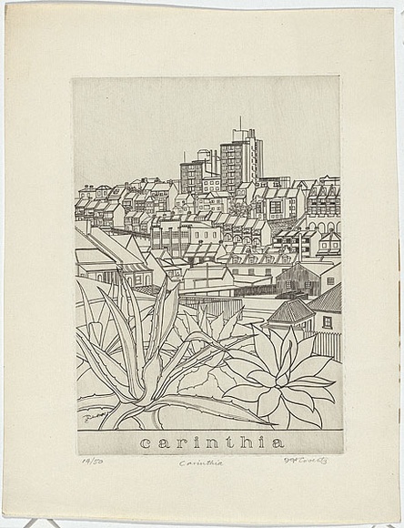 Artist: b'Coventry, Frederick.' | Title: b'Carinthia.' | Date: 1929-30 | Technique: b'engraving, printed in black ink with plate-tone, from one copper plate' Artist: b'Coventry, Frederick.' | Title: b'Carinthia.' | Date: 1929-30 | Technique: b'engraving, printed in black ink with plate-tone, from one copper plate'