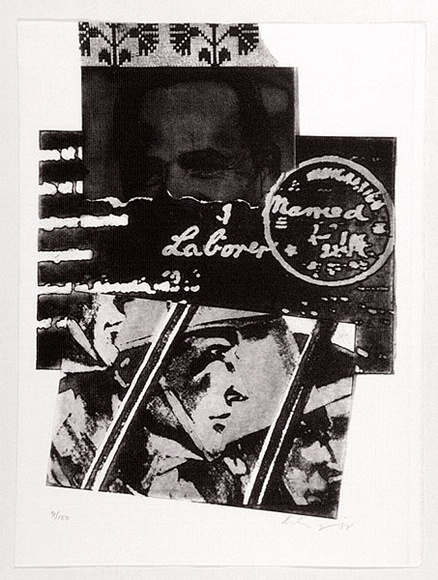 Artist: b'Milojevic, Milan.' | Title: b'not titled.' | Date: 1988 | Technique: b'photo-etching, printed in black ink, from one plate' | Copyright: b'\xc2\xa9 Milan Milojevic' Artist: b'Milojevic, Milan.' | Title: b'not titled.' | Date: 1988 | Technique: b'photo-etching, printed in black ink, from one plate' | Copyright: b'\xc2\xa9 Milan Milojevic'
