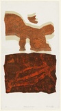 Artist: KING, Grahame | Title: Mootwingee images | Date: 1984 | Technique: lithograph, printed in colour, from three stones [or plates]