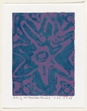 Artist: Clutterbuck, Lucinda. | Title: Millennium mandala | Date: 1999, September | Technique: linocut and collograph, printed in colour, from two plates