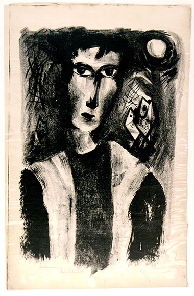 Artist: b'Adams, Tate.' | Title: b'Fisherman.' | Date: (1953) | Technique: b'lithograph, printed in black ink, from one zinc plate' Artist: b'Adams, Tate.' | Title: b'Fisherman.' | Date: (1953) | Technique: b'lithograph, printed in black ink, from one zinc plate'