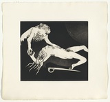 Artist: BOYD, Arthur | Title: 'Just as Menalaus, they say...'. | Date: (1970) | Technique: etching and aquatint, printed in black ink, from one plate | Copyright: Reproduced with permission of Bundanon Trust