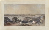 Artist: Martens, Conrad. | Title: View of Sydney from St. Leonards | Date: 1843 | Technique: lithograph, printed in colour, from multiple stones; hand-coloured