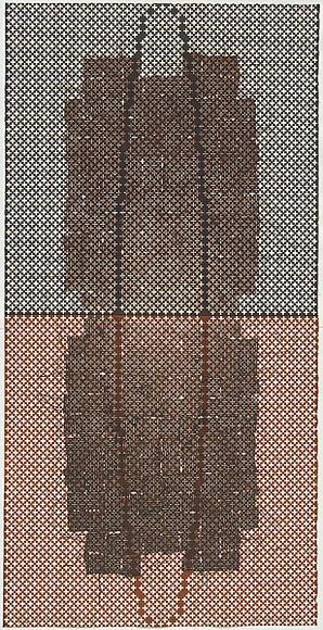 Artist: b'ARNOLD, Raymond' | Title: b'Body armour or char/Corps.' | Date: 1998-99 | Technique: b'etching, printed intaglio and relief in colour, from two plates' Artist: b'ARNOLD, Raymond' | Title: b'Body armour or char/Corps.' | Date: 1998-99 | Technique: b'etching, printed intaglio and relief in colour, from two plates'
