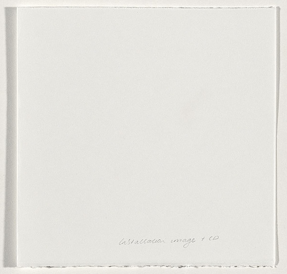 Title: b'Broken inheritance (ten things mum told me) [cover sheet for installation image]' | Date: 2008