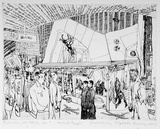 Artist: b'Rooney, Elizabeth.' | Title: b'Reflection, 58 Pitt St, 1981' | Date: 1981-82 | Technique: b'etching and aquatint, printed in black ink, from one plate'