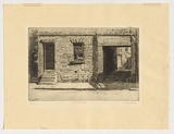 Artist: URE SMITH, Sydney | Title: 201 York Street North, Sydney | Date: c.1926 | Technique: etching, printed in warm black ink, from one plate