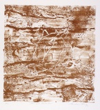 Artist: b'King, Grahame.' | Title: b'Obiru rock, Arnham land' | Date: 1981 | Technique: b'lithograph, printed in colour, from one stones [or plates]'