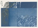 Artist: MEYER, Bill | Title: Blue cutting energy. | Date: 1981 | Technique: screenprint, printed in five colours, from four screens | Copyright: © Bill Meyer
