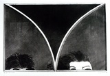 Artist: BALDESSIN, George | Title: Personages and gothic I. | Date: 1969 | Technique: etching and aquatint, printed in black ink, from three shaped plates