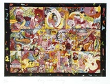 Artist: Reeves, Kate. | Title: Thong loves journey | Date: 1985 | Technique: etching and aquatint, printed in colour