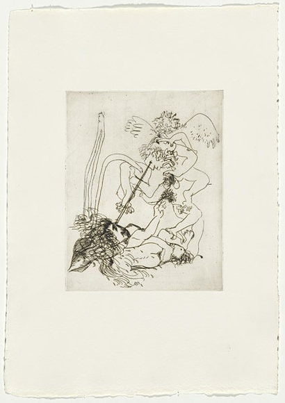 Artist: b'BOYD, Arthur' | Title: b'Jonah page 84.' | Date: 1972-73 | Technique: b'etching, printed in black ink, from one plate' | Copyright: b'Reproduced with permission of Bundanon Trust' Artist: b'BOYD, Arthur' | Title: b'Jonah page 84.' | Date: 1972-73 | Technique: b'etching, printed in black ink, from one plate' | Copyright: b'Reproduced with permission of Bundanon Trust'