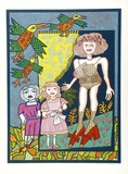 Artist: HANRAHAN, Barbara | Title: Red shoes | Date: 1982 | Technique: screenprint, printed in colour, from seven stencils