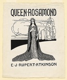 Title: title page proof for Queen Rosamond | Date: 1922 | Technique: lineblock, printed in black ink, from one block
