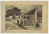 Artist: Groblicka, Lidia | Title: Landscape from Nowy Sacz | Date: 1954-55 | Technique: etching, printed in black ink, from one plate