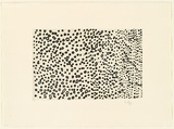 Artist: b'Bootja Bootja, Susie.' | Title: b'(Sugar lift dots - patterning)' | Date: 1998, November | Technique: b'deep-bite etching and sugarlift, printed in black ink, from one zinc plate' | Copyright: b'\xc2\xa9 Suzie Bootja Bootja, Licensed by VISCOPY, Sydney'