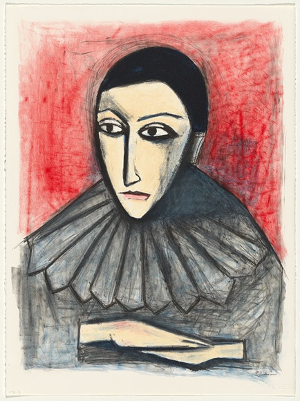 Artist: b'Dickerson, Robert.' | Title: b'Harlequin' | Date: 1997, March | Technique: b'lithograph, printed in colour, from four stones' Artist: b'Dickerson, Robert.' | Title: b'Harlequin' | Date: 1997, March | Technique: b'lithograph, printed in colour, from four stones'