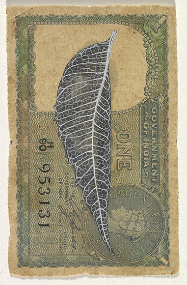 Artist: b'HALL, Fiona' | Title: b'Azadirachta indica - Neem (Indian currency)' | Date: 2000 - 2002 | Technique: b'gouache' | Copyright: b'\xc2\xa9 Fiona Hall' Artist: b'HALL, Fiona' | Title: b'Azadirachta indica - Neem (Indian currency)' | Date: 2000 - 2002 | Technique: b'gouache' | Copyright: b'\xc2\xa9 Fiona Hall'