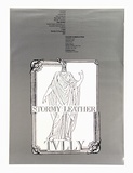 Artist: McDiarmid, David. | Title: Stormy leather: exhibition poster for Peter Tully exhibition at Gallery Gabrielle Pizzi, Melbourne, 1987 | Date: 1987 | Technique: screenprint, printed in colour, from two stencils | Copyright: Courtesy of copyright owner, Merlene Gibson (sister)