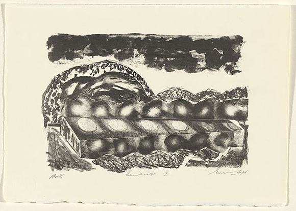 Artist: b'Lee, Graeme.' | Title: b'Landscape I' | Date: 1996, November | Technique: b'lithograph, printed in black ink, from one stone' Artist: b'Lee, Graeme.' | Title: b'Landscape I' | Date: 1996, November | Technique: b'lithograph, printed in black ink, from one stone'