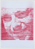 Artist: Azlan. | Title: Hicks. | Date: 2003 | Technique: stencil, printed in red ink, from one stencil