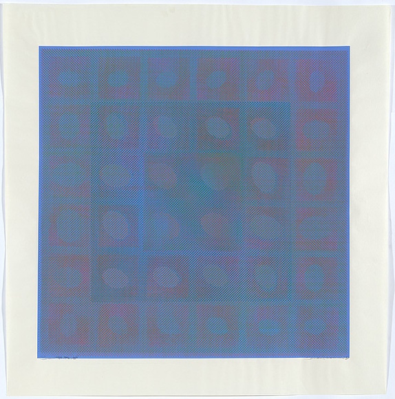 Artist: b'Leveson, Sandra.' | Title: b'No. 2. Print.' | Date: 1970 | Technique: b'screenprint, printed in colour, from multiple stencils' Artist: b'Leveson, Sandra.' | Title: b'No. 2. Print.' | Date: 1970 | Technique: b'screenprint, printed in colour, from multiple stencils'