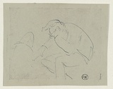 Artist: b'WILLIAMS, Fred' | Title: b'Geo Bell instructing' | Date: c.1950 | Technique: b'dyeline' | Copyright: b'\xc2\xa9 Fred Williams Estate'