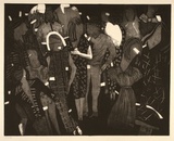 Artist: Edwards, Annette. | Title: Party cut-outs | Date: 1986 | Technique: lithograph, printed in black ink, from one stone