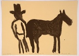 Artist: b'Moore, Robert.' | Title: b'Self-portrait' | Date: 1990 | Technique: b'lithograph, printed in black ink, from one plate'