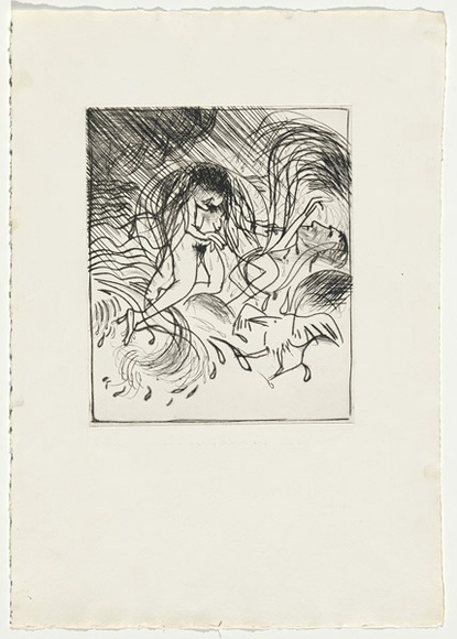 Artist: b'BOYD, Arthur' | Title: b'Jonah with the seagull.' | Date: 1972-73 | Technique: b'etching, printed in black ink, from one plate' | Copyright: b'Reproduced with permission of Bundanon Trust' Artist: b'BOYD, Arthur' | Title: b'Jonah with the seagull.' | Date: 1972-73 | Technique: b'etching, printed in black ink, from one plate' | Copyright: b'Reproduced with permission of Bundanon Trust'