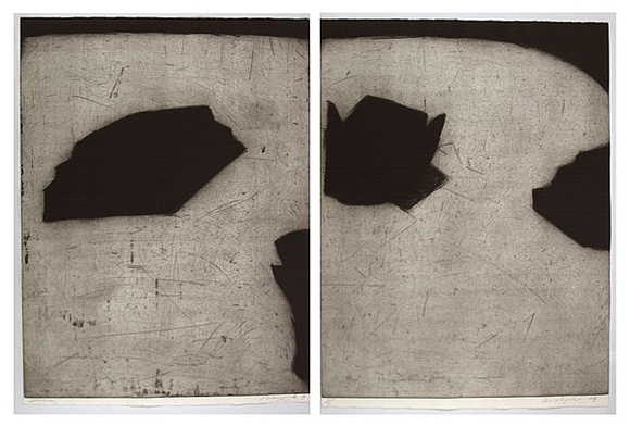 Artist: b'Lee, Graeme.' | Title: b'Diptych of devices' | Date: 1989 | Technique: b'etching' Artist: b'Lee, Graeme.' | Title: b'Diptych of devices' | Date: 1989 | Technique: b'etching'