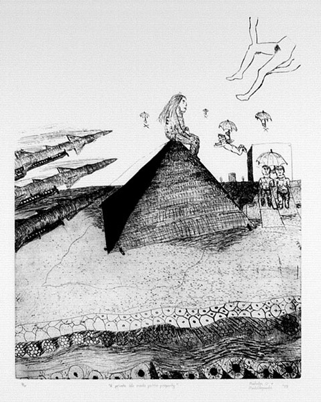 Artist: b'Nedelkopoulos, Nicholas.' | Title: b'A private life made public property' | Technique: b'etching, printed in black ink, from one plate' Artist: b'Nedelkopoulos, Nicholas.' | Title: b'A private life made public property' | Technique: b'etching, printed in black ink, from one plate'