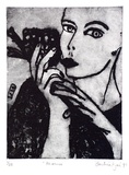 Artist: Kjar, Barbie. | Title: Marise | Date: 1991 | Technique: drypoint, printed in black ink with plate-tone, from one plate