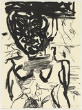 Artist: PARR, Mike | Title: not titled. | Date: 1995 | Technique: lithograph, printed in black ink, from one stone