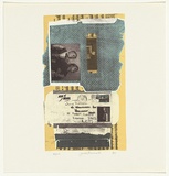 Artist: Russell, Julie. | Title: not titled [airmail envelope] | Date: 1980 | Technique: photo-screenprint, printed in colour, from three stencils