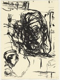 Artist: PARR, Mike | Title: not titled. | Date: 1995 | Technique: lithograph, printed in black ink, from one stone