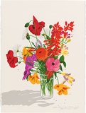 Artist: b'Rose, David.' | Title: bFlowers from Mieke's garden | Date: 1996 | Technique: b'screenprint, printed in colour, from multiple screens'
