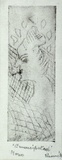 Artist: b'Shearer, Mitzi.' | Title: b'Emancipated' | Date: 1980 | Technique: b'etching, printed in black ink, from one  plate'