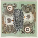 Artist: b'HALL, Fiona' | Title: b'Tamarindus indica - Tamarind (Biafran currency)' | Date: 2000 - 2002 | Technique: b'gouache' | Copyright: b'\xc2\xa9 Fiona Hall'