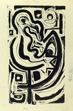Artist: French, Len. | Title: (The albatross). | Date: (1955) | Technique: lithograph, printed in black ink, from one plate | Copyright: © Leonard French. Licensed by VISCOPY, Australia