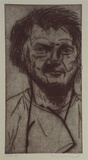 Artist: Lincoln, Kevin. | Title: not titled [Robert Eadie] | Date: 2000, May | Technique: etching, printed in black ink, from one plate