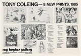 Artist: COLEING, Tony | Title: Tony Coleing - 8 new prints, 1985 | Date: 1985 | Technique: offset-lithograph, printed in black ink, from multiple plates