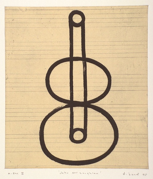 Artist: b'Band, David.' | Title: b'John McLauglan' | Date: 1995, September - October | Technique: b'etching, lift-ground and aquatint, viscosity printed in colour, from two plates' Artist: b'Band, David.' | Title: b'John McLauglan' | Date: 1995, September - October | Technique: b'etching, lift-ground and aquatint, viscosity printed in colour, from two plates'