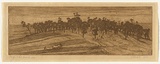 Artist: b'Traill, Jessie.' | Title: b'Ploughing the hill, Berwick.' | Date: 1921 | Technique: b'etching, printed in brown ink, from one plate'