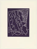 Artist: LEACH-JONES, Alun | Title: Lupercalia #3 | Date: 1983 | Technique: linocut, printed in royal purple ink, from one block | Copyright: Courtesy of the artist