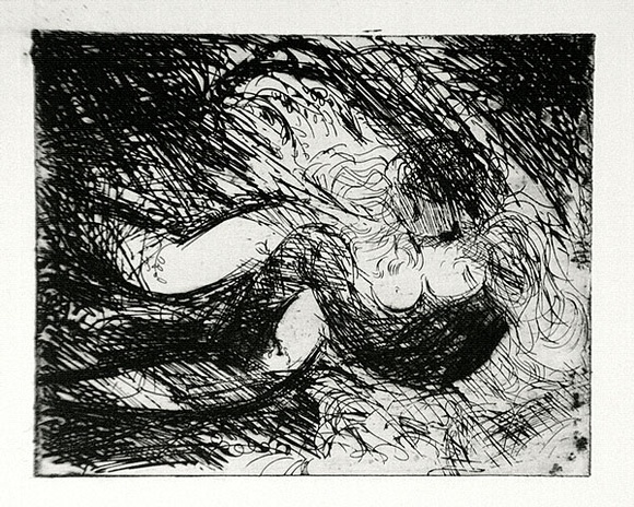 Artist: b'BOYD, Arthur' | Title: b'Lovers in a thicket.' | Date: (1962-63) | Technique: b'etching and aquatint, printed in black ink, from one plate' | Copyright: b'Reproduced with permission of Bundanon Trust' Artist: b'BOYD, Arthur' | Title: b'Lovers in a thicket.' | Date: (1962-63) | Technique: b'etching and aquatint, printed in black ink, from one plate' | Copyright: b'Reproduced with permission of Bundanon Trust'