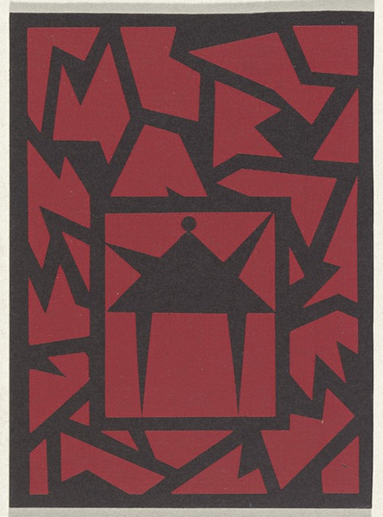 Artist: b'Orchard, Jenny.' | Title: b'Greeting card: Christmas 1983' | Date: 1983 | Technique: b'screenprint, printed in colour, from multiple stencils' Artist: b'Orchard, Jenny.' | Title: b'Greeting card: Christmas 1983' | Date: 1983 | Technique: b'screenprint, printed in colour, from multiple stencils'